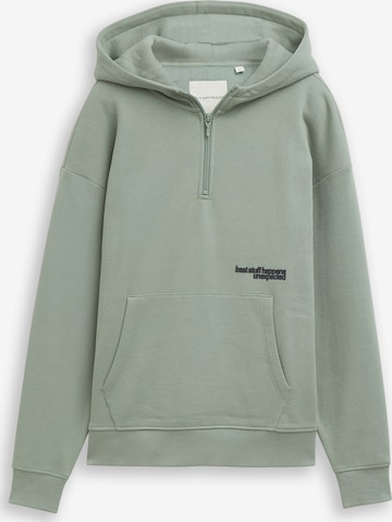 Bluză de molton de la TOM TAILOR pe verde: față