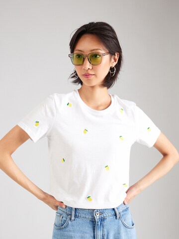 T-shirt 'KETTY' ONLY en blanc : devant