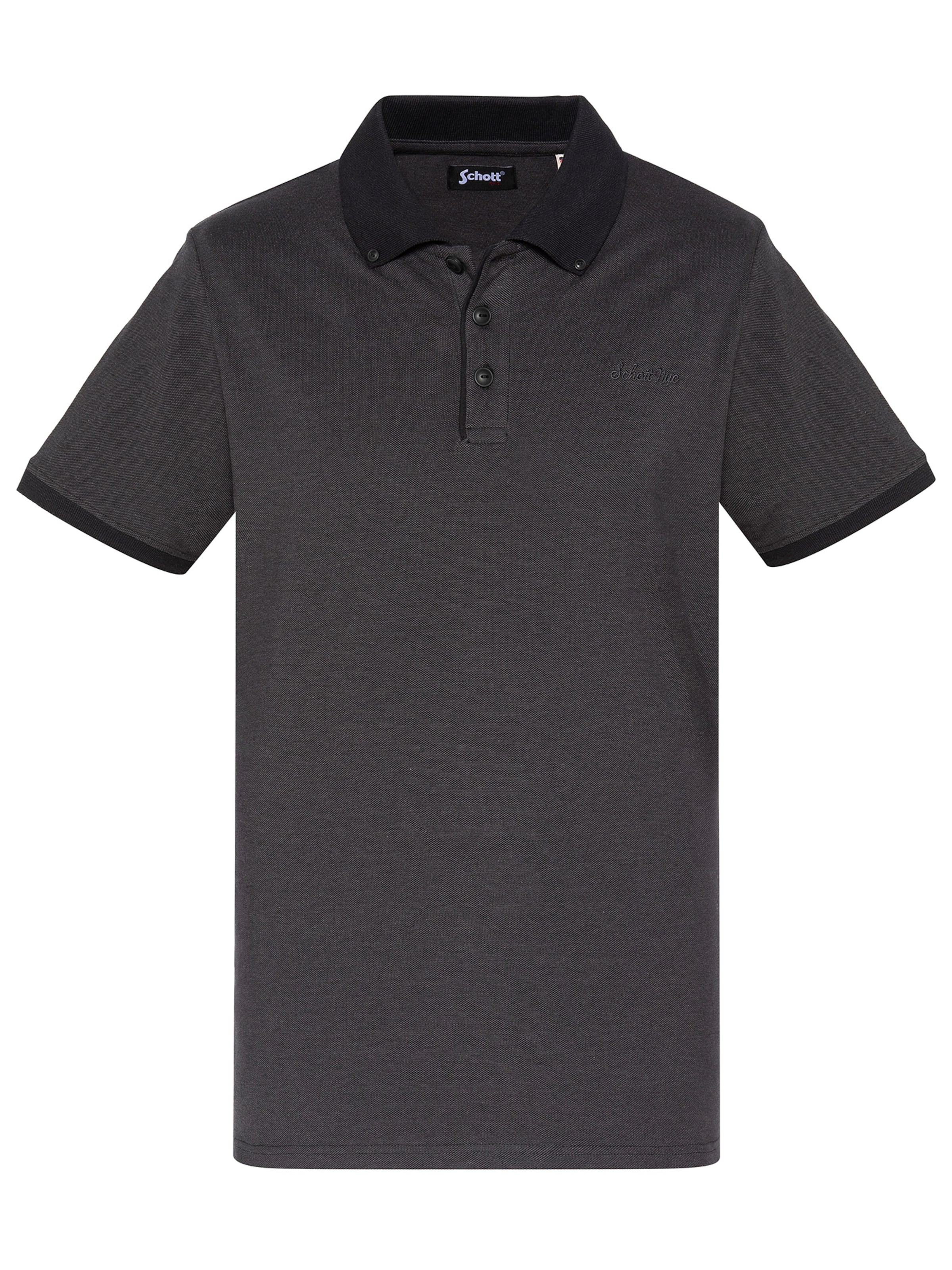 Schott NYC Shirt‌‌‌‌‌‌‌‌‌ in Schwarz: Vorderseite