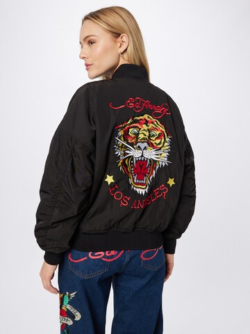 Ed Hardy Between-season jacket 'Tiger Roar' in Black