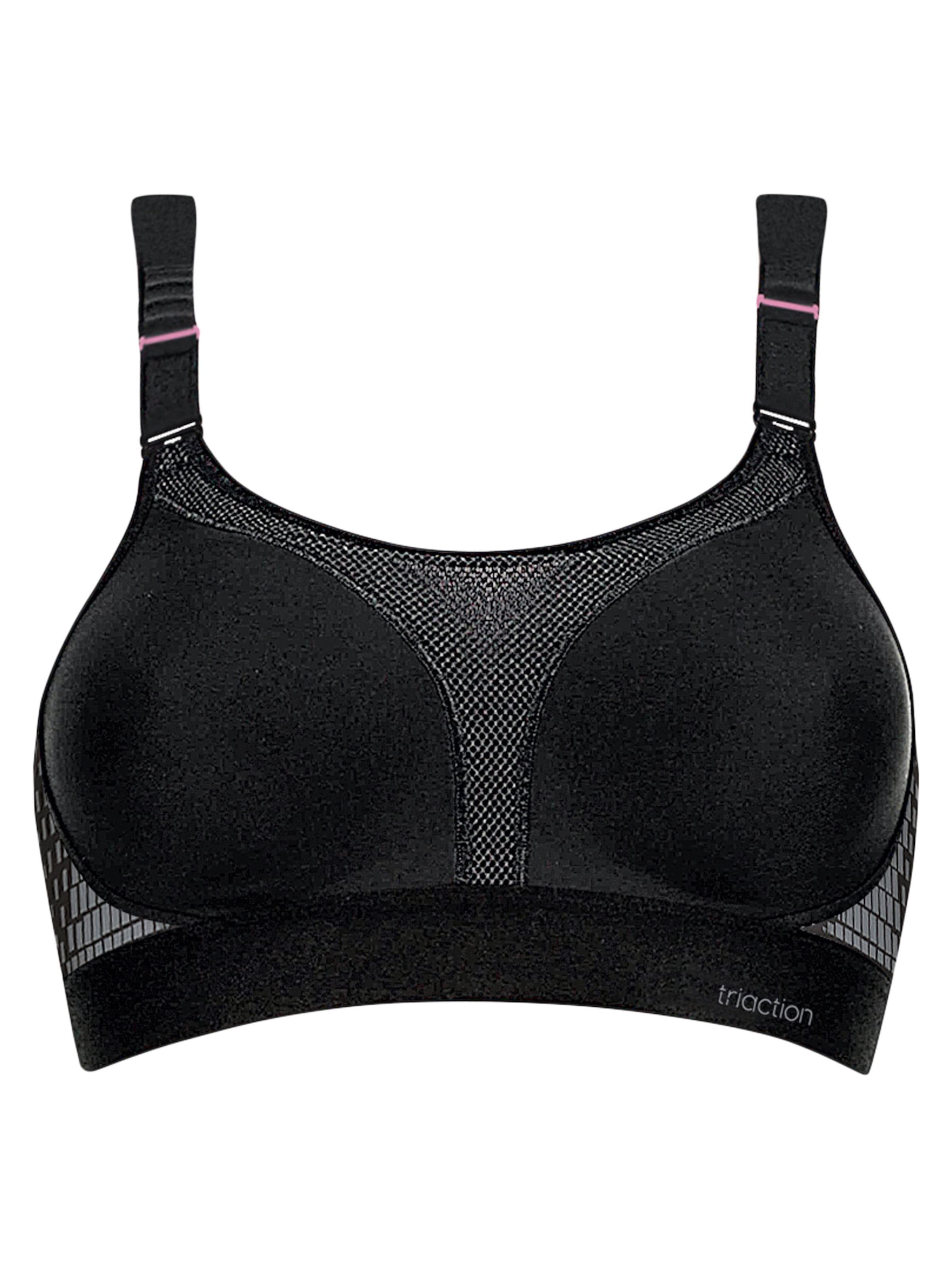 Triumph Triaction Bra 'Extreme Lite' in Black: front
