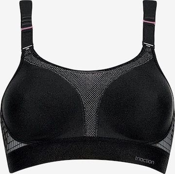 Triumph Triaction Bra 'Extreme Lite' in Black: front