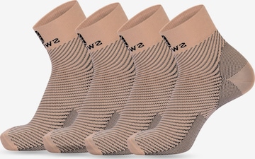 SWORTS Athletic Socks 'Vital' in Beige: front
