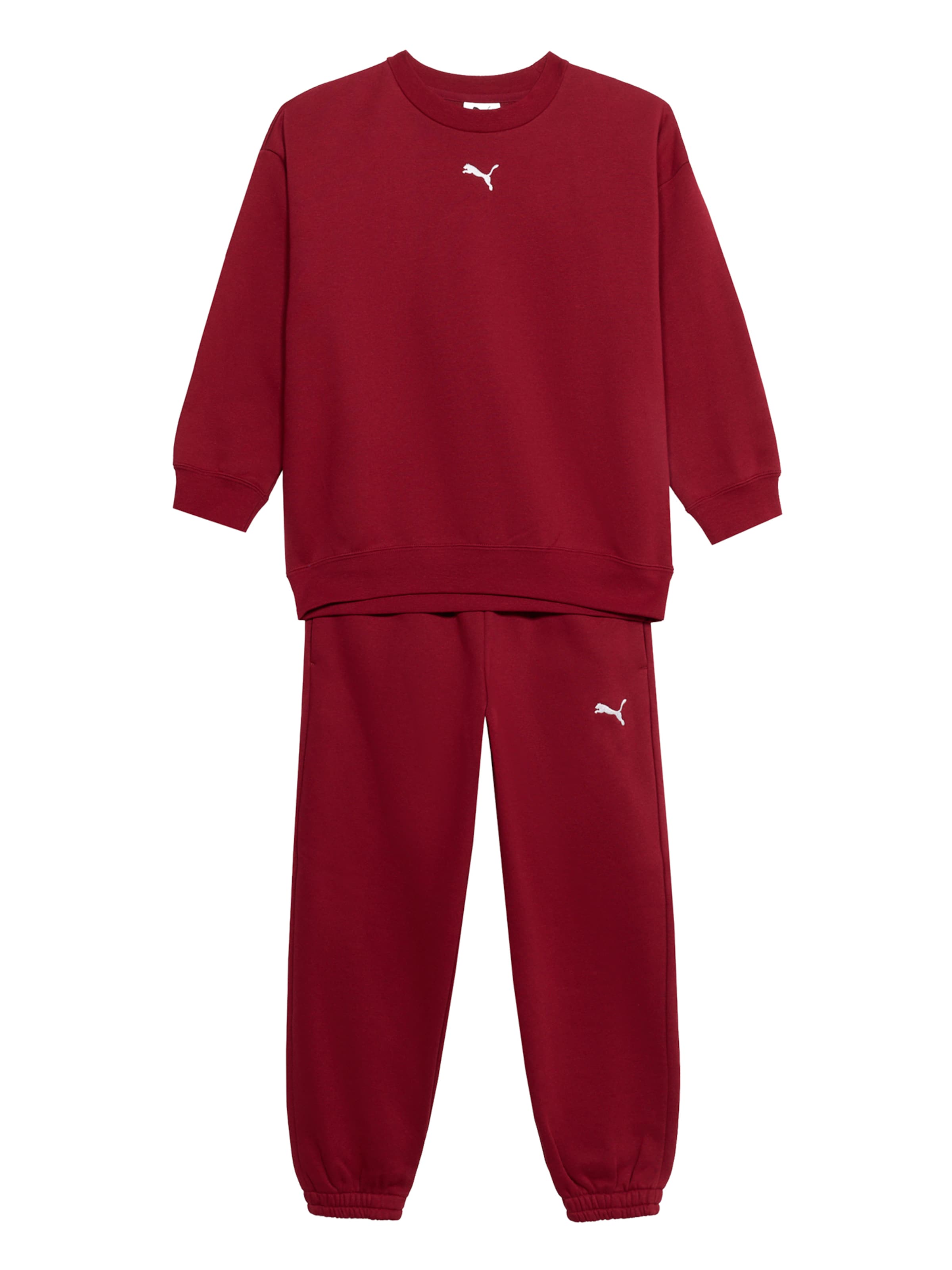 PUMA Sweatsuit in Red: front