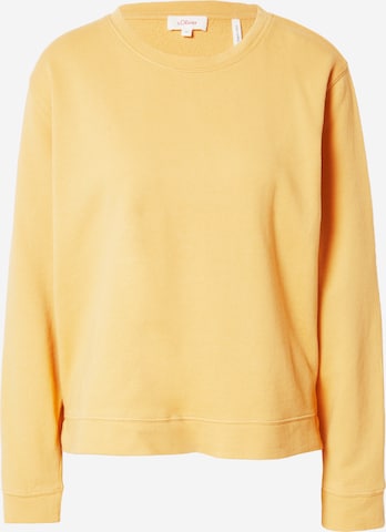s.Oliver - Sweatshirt em amarelo: frente