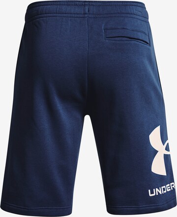 UNDER ARMOUR Regular Workout Pants 'Rival' in Blue