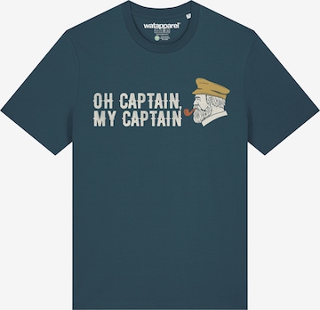 T-Shirt 'Oh Captain My Captain' Watapparel en vert : devant