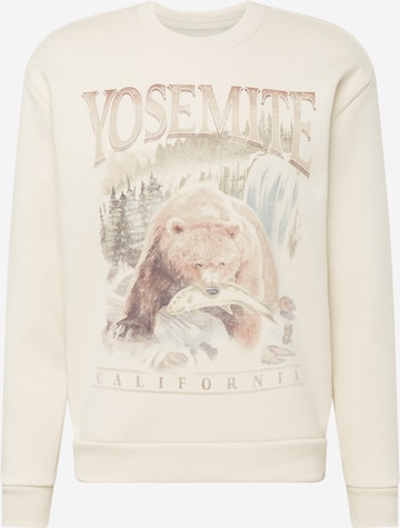 HOLLISTER Sweatshirt 'DESTINATIONS' in Beige: front