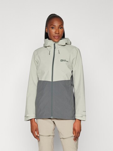 JACK WOLFSKIN Outdoor jacket 'Weiltal' in Green: front