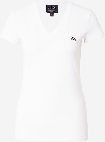 balta ARMANI EXCHANGE Marškinėliai: priekis