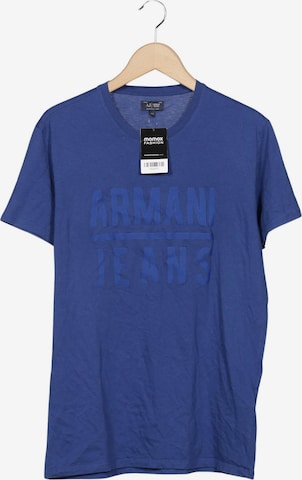 Armani Jeans T-Shirt XXL in Blau: Vorderseite