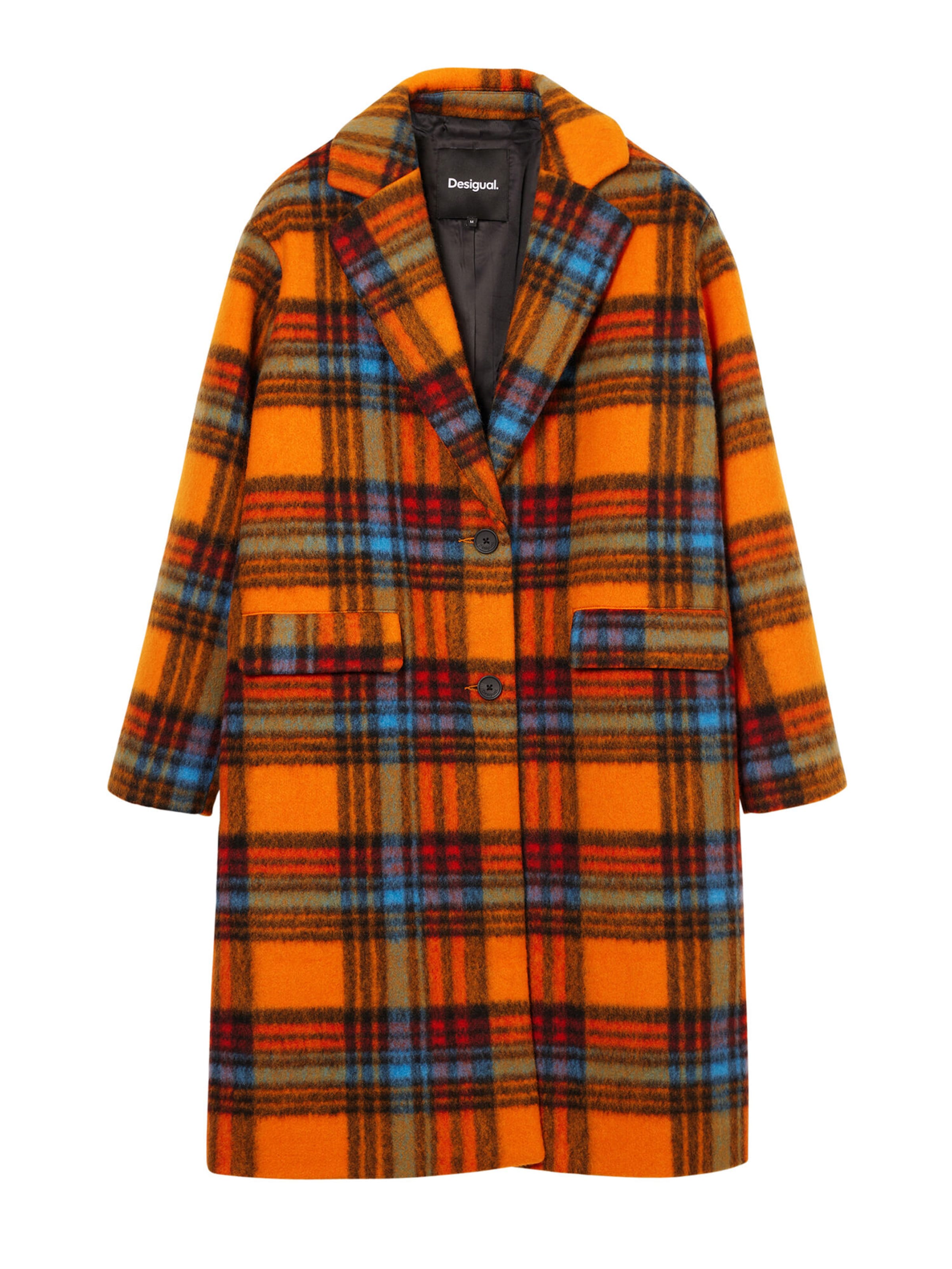 Desigual Kevad-sügismantel, värv oranž: eest vaates