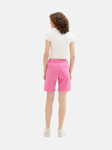 Regular Pantalon chino TOM TAILOR en rose