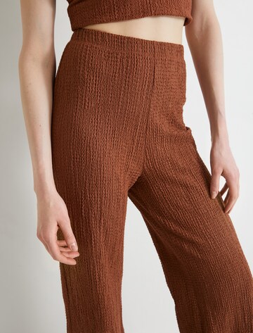 Koton Wide leg Broek in Bruin