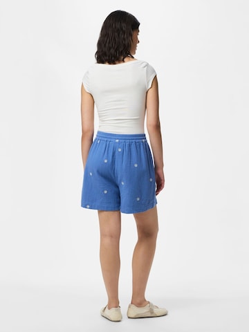 PIECES Loosefit Broek 'PCSastina' in Blauw