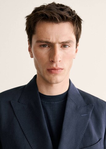 MANGO MAN Slim fit Suit Jacket 'Wave' in Blue