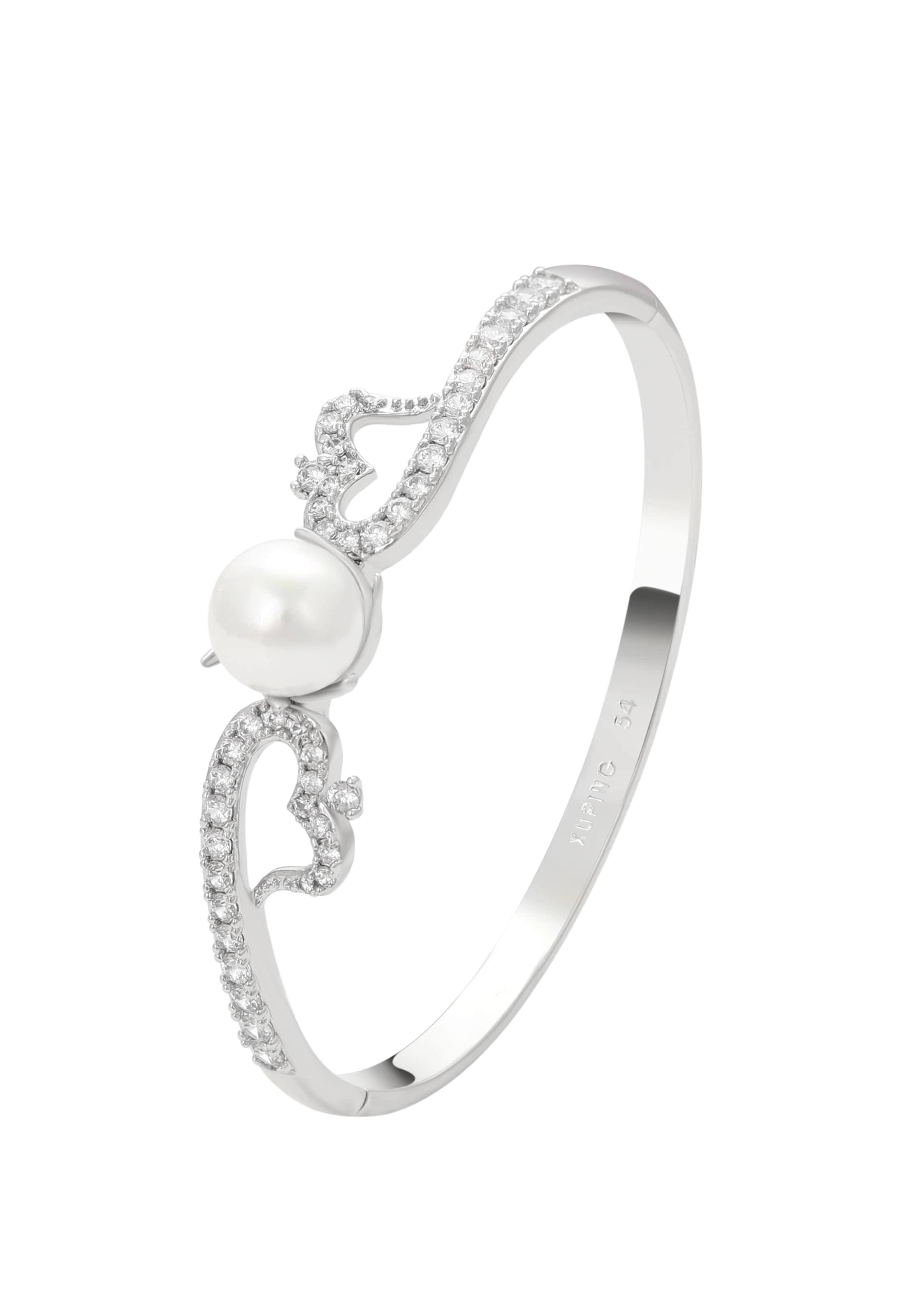 faina - Pulseira em prata: frente