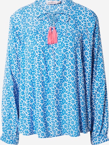 Zwillingsherz Blouse 'Irma' in Blue: front