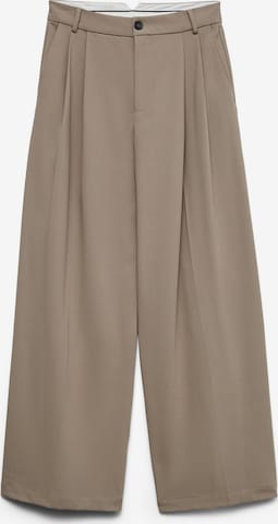 Wide Leg Pantalon à pince 'VMStella' VERO MODA en marron : devant