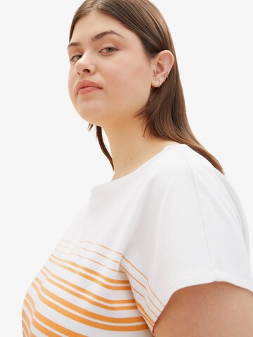 Tom Tailor Women + T-Shirt in Orange