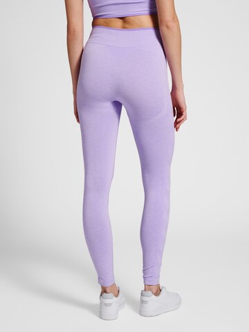 Hummel Skinny Sporthose in Lila