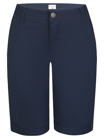 ze-ze Slimfit Broek 'Sanne 313' in Blauw: voorkant