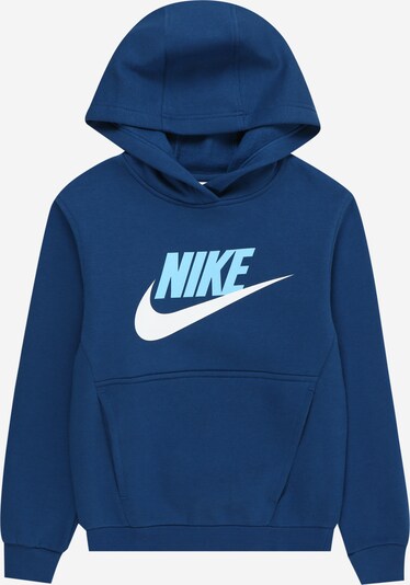 Nike Sportswear Sweat 'CLUB FLC' en gentiane / bleu clair / blanc, Vue avec produit