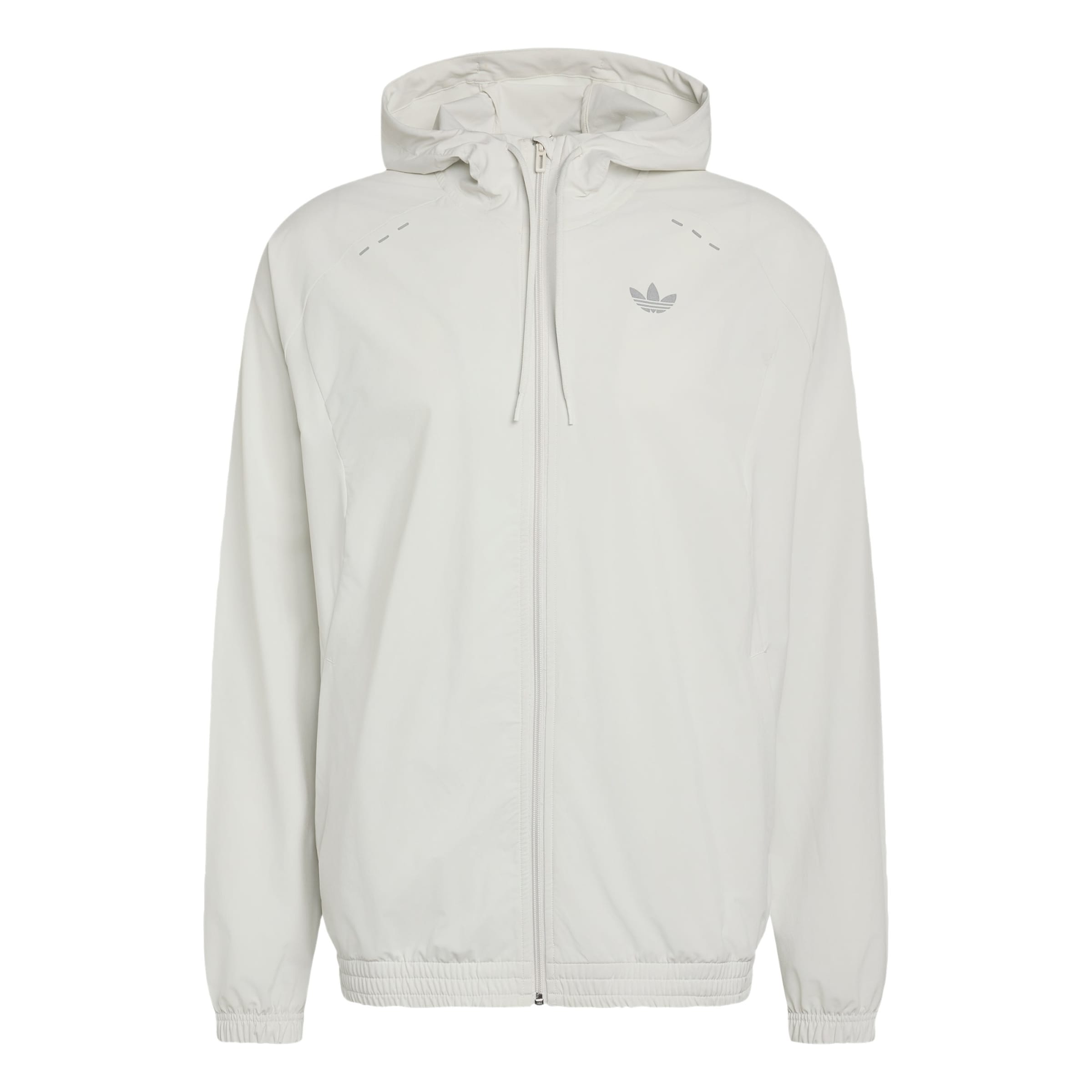 ADIDAS ORIGINALS - Casaco meia-estação 'Trefoil Essentials' em cinzento: frente