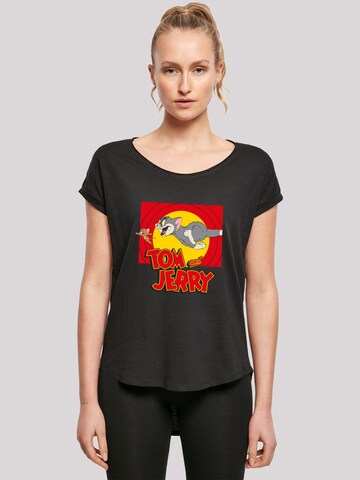 T-shirt 'Tom and Jerry TV Serie Chase Scene' F4NT4STIC en noir : devant