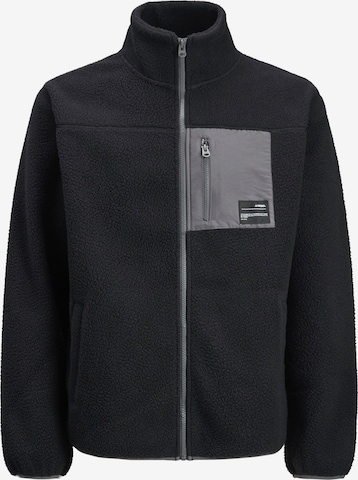 JJ RebelFlis jakna 'JREBAUSTIN' - crna boja: prednji dio