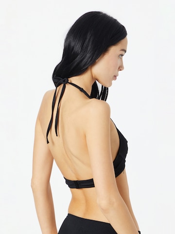 ETAM Trójkąt Góra bikini w kolorze czarny
