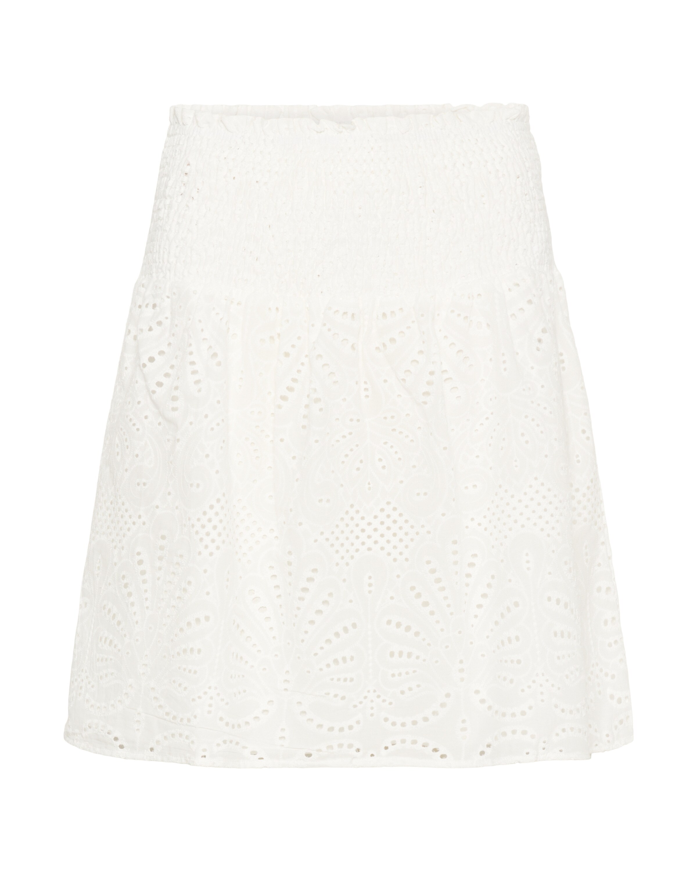 Cream Skirt in White: front