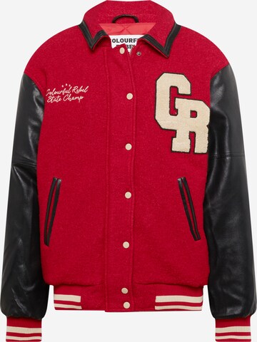 Colourful Rebel Between-Season Jacket 'Boaz' in Red: front