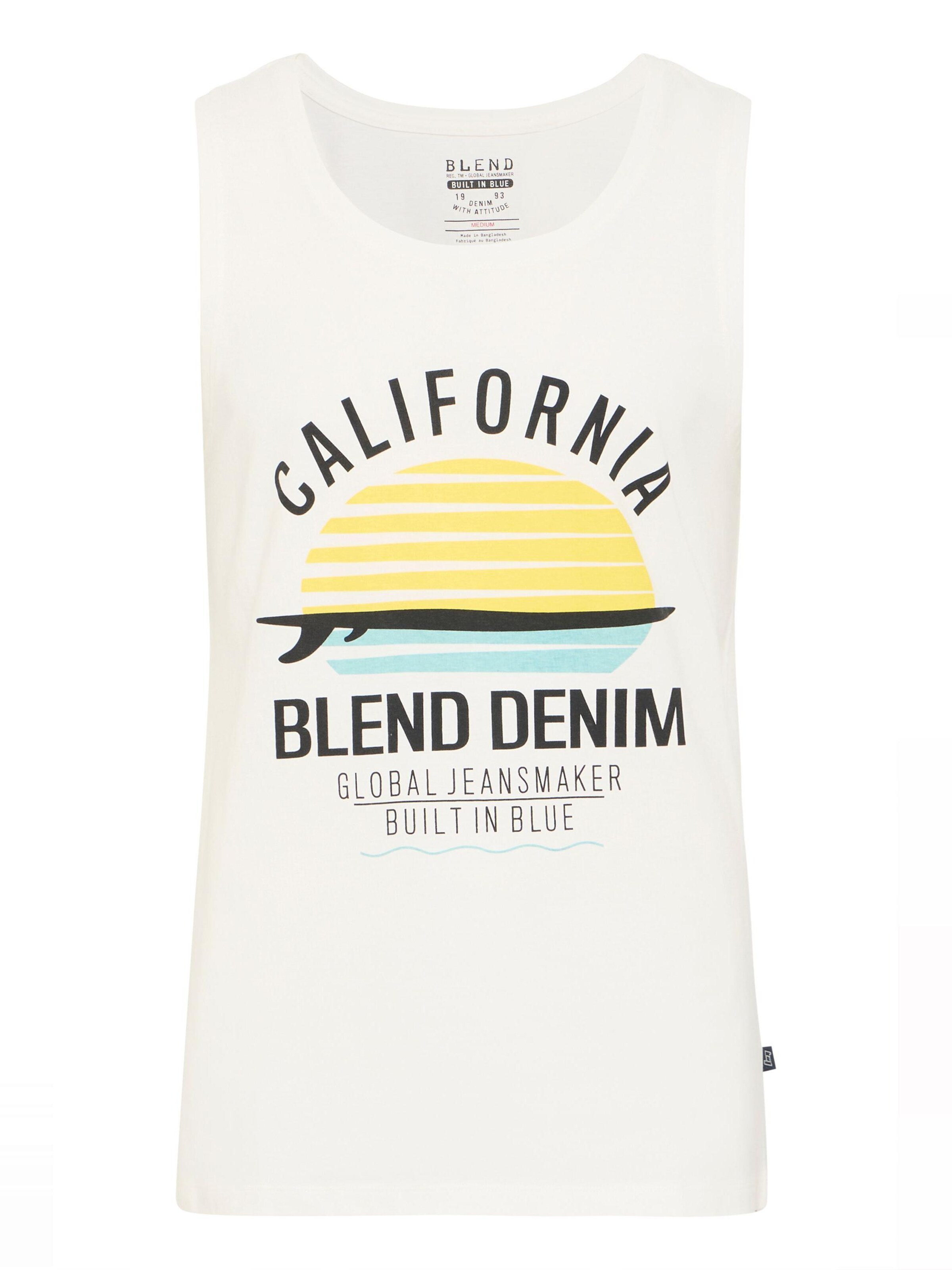 BLEND - Camisa 'Cali' em branco: frente