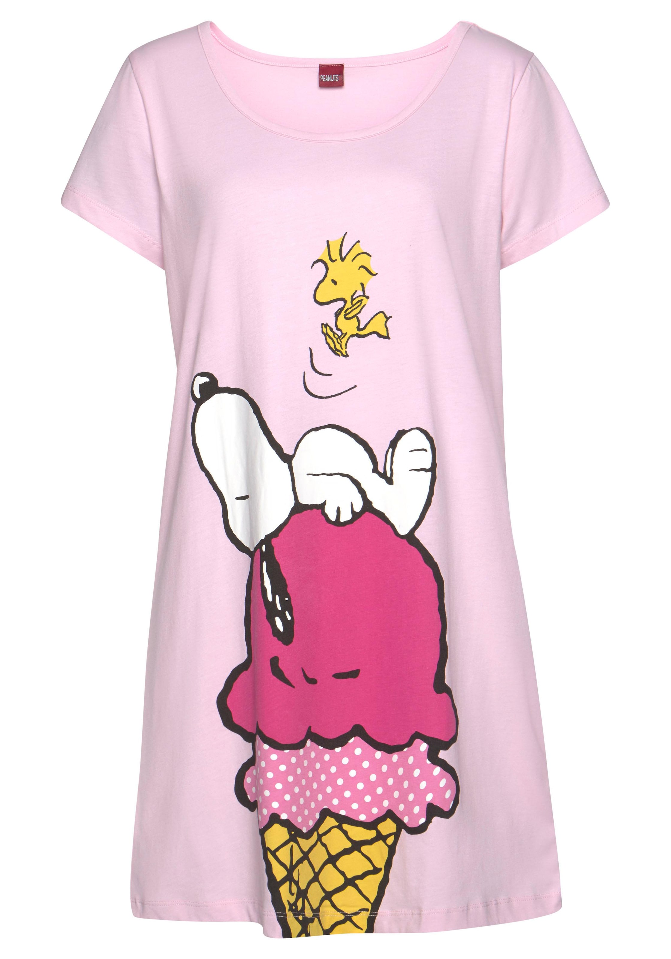 PEANUTS Nightgown in Pink: front