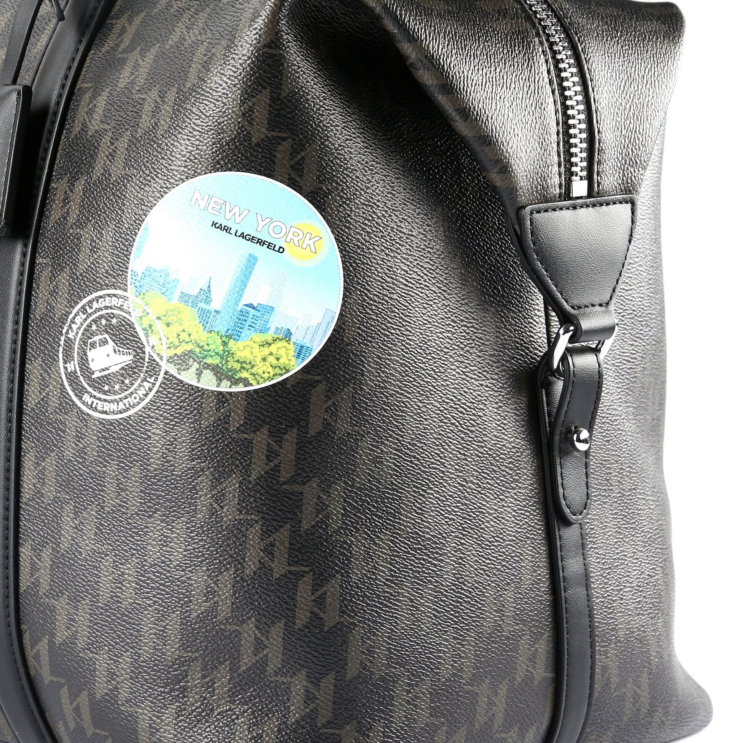 Sac week-end 'Ikon' Karl Lagerfeld en marron