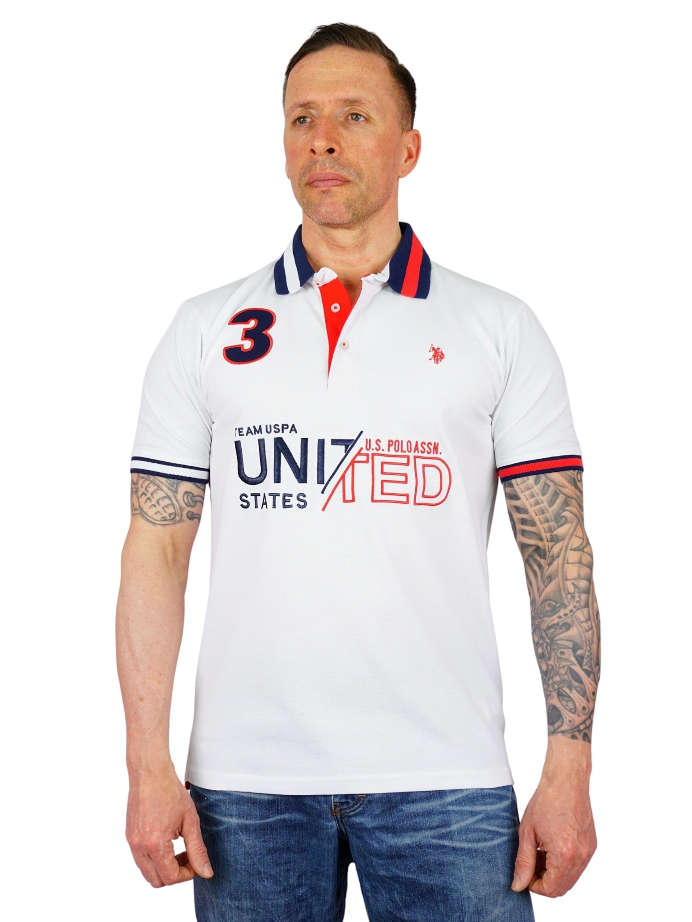 Maglietta di U.S. POLO ASSN. in bianco: frontale