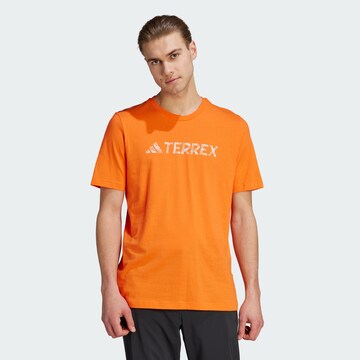 ADIDAS TERREX Performance shirt 'Classic' in Orange: front