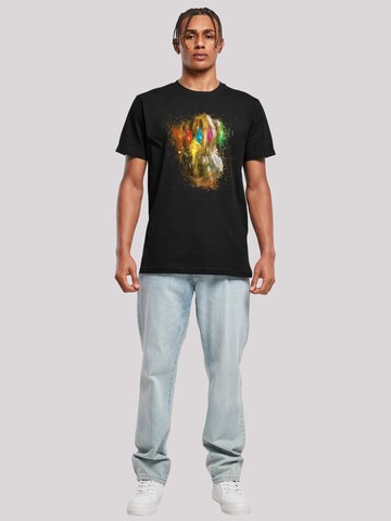 T-Shirt 'Marvel Avengers Endgame Infinity Gauntlet Splatter' F4NT4STIC en noir