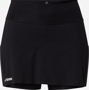 ADIDAS TERREX Athletic Skorts 'Agravic' in Black: front