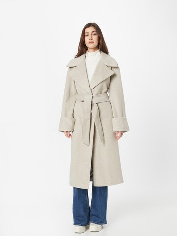 River Island Between-Seasons Coat 'ROBE' in Beige: front