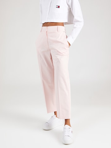 TOMMY HILFIGER Regular Pleated Pants in Pink: front