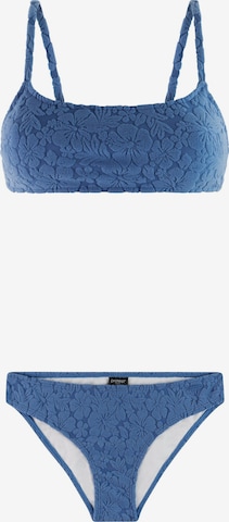 PROTEST Bustier Bikini 'PRTShizo' in Blauw: voorkant