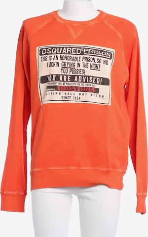 DSQUARED2 Sweatshirt / Sweatjacke XL in Orange: Vorderseite
