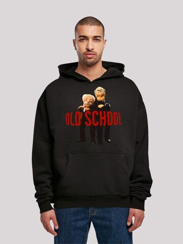 F4NT4STIC Sweatshirt 'Disney Muppets Old school' in Zwart: voorkant