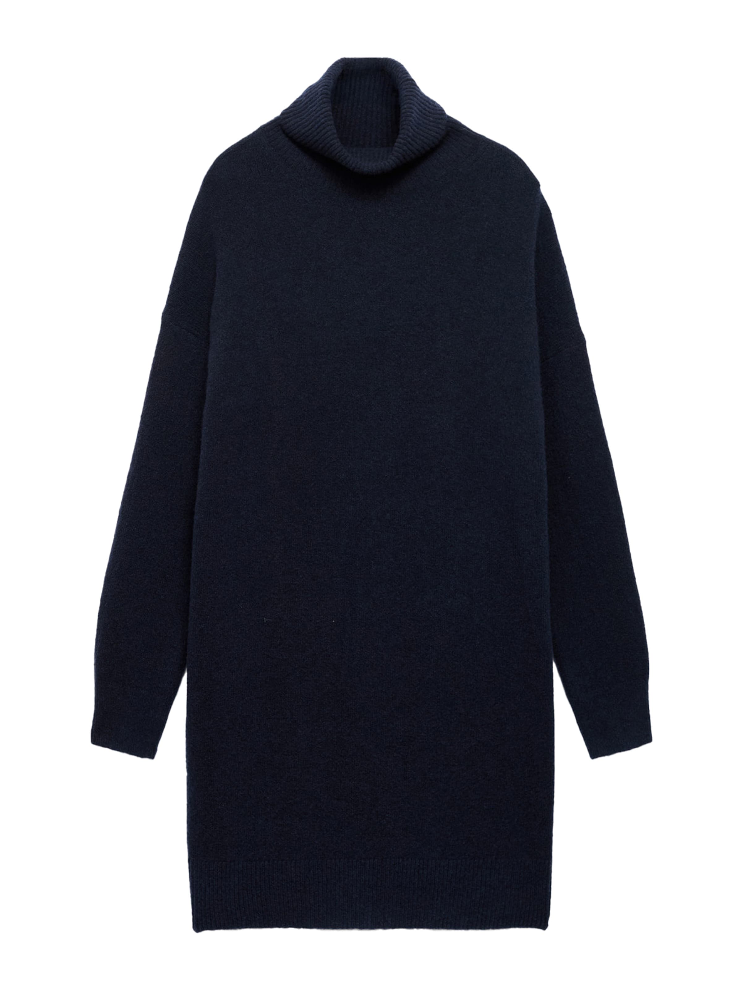 MANGO Stickad klänning 'TALDOTEC' i marinblå, Produktvy