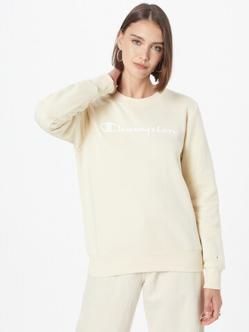 Champion Authentic Athletic Apparel Sweatshirt in Yellow: front