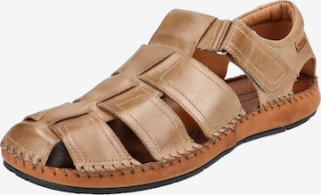 PIKOLINOS Sandals in Brown: front