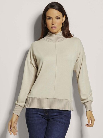 MADELEINE Sweatshirt in Bruin: voorkant
