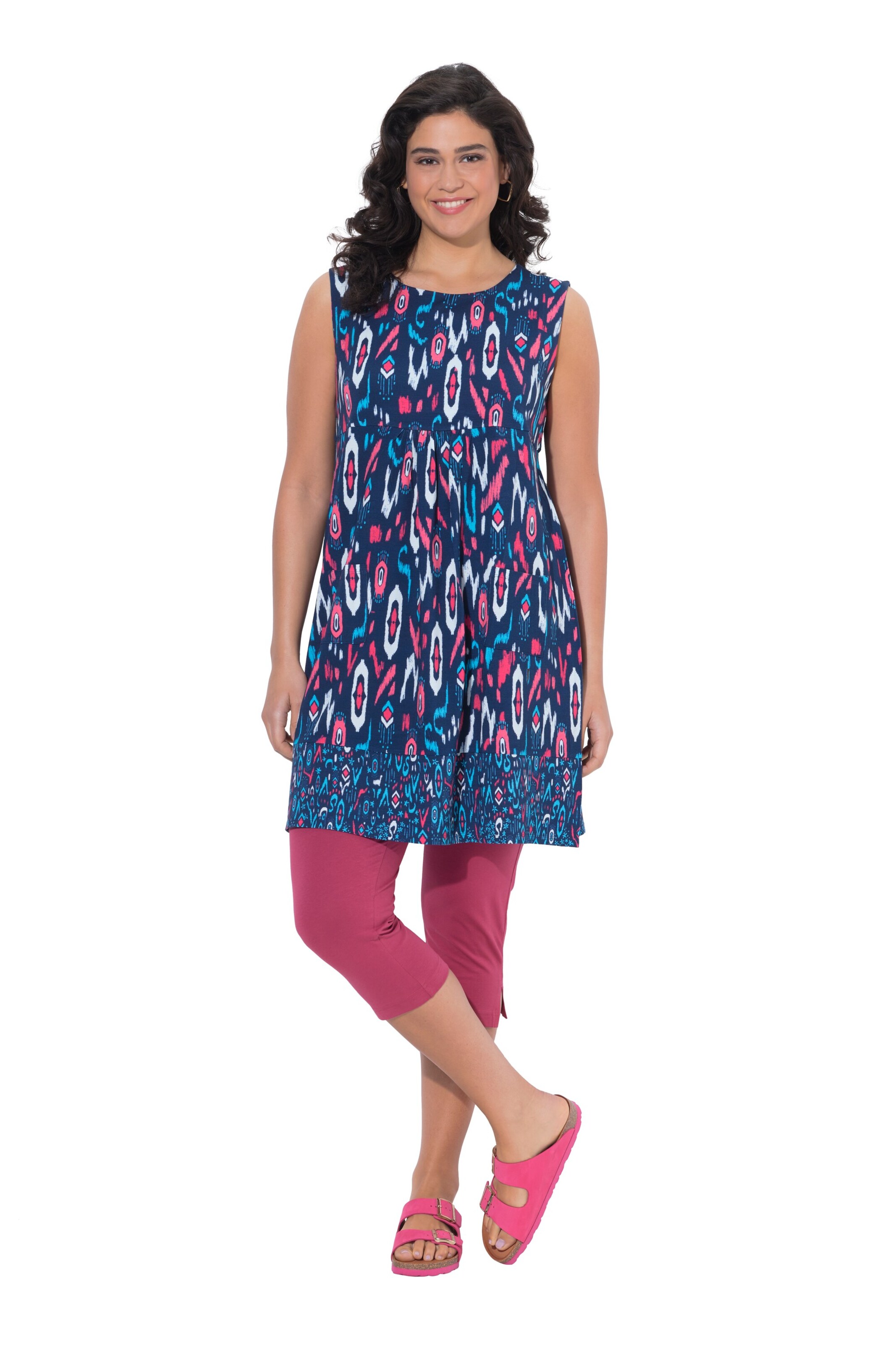 Ulla Popken Kleid in Blau: Vorderseite